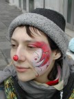 La mia dolce klown... la stavo truccando durante il Carnevale di Venezia, quando ho avuto un raptus e l'ho fotografata...