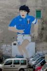 Il mito che rivive col restauro del murales sui Quartieri Spagnoli a  Napoli.
