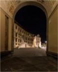 Vista su Piazza dei Cavalieri (con la Scuola Normale Superiore e la chiesa dei Cavalieri di Santo Stefano) da Via Dalmazia, 43 43' 11,43'' N, 1023'58,79'' E. ore 18:40 del 31/12/2016