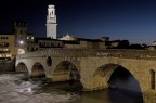 Verona, Ponte Pietra la sera Verona, Ponte Pietra la sera