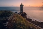 Sunset at Kermovan lighthouse Sunset at Kermovan lighthouse
