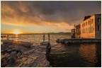 Tramonto su punta San Vigilio - lago di Garda Tramonto su punta San Vigilio - lago di Garda