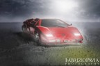 Foto still life di un modellino di Lamborghino lungo pochi centimetri