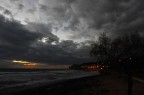paesaggio marino. foto scattata una sera d'inverno sulla costa salentina