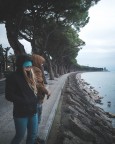 Sera fredda in compagnia di amici a Peschiera del Garda