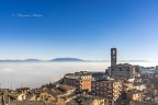 Perugia con nebbia Perugia con nebbia
