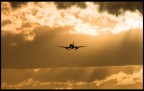 Landing in the sunset Landing in the sunset