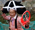 Suoga village, Guizhou, Cina 18. Miao dalle lungghe corna