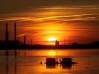 Ultimo sole su Porto Marghera Ultimo sole su Porto Marghera