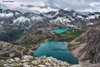 Lago del Agnel e sullo sfondo il lago Serr