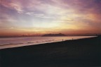 Il tramonto fotografato dalla Spiaggia di Fondi (LT) - Fotografia analogica.