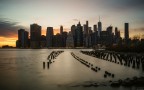Classica vista di Manhattan da Brooklyn, ma la luce ha aiutato