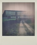 polaroid di un paesaggio invernale