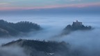 Blue hour with emerging Castle