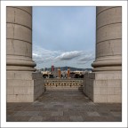 Plaa d'Espanya vista dal MNAC.