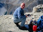 Pausa caffè in cima al Forte dello Chaberton (3100 m.) Pausa caffè in cima al Forte dello Chaberton (3100 m.)