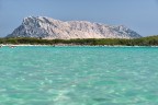 vista dalla spiaggia di Lu Impostu