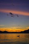tramonto di due sere fa sul lago d'Iseo