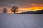 Sunset after snowfall Sunset after snowfall
