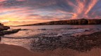 Spettacolare alba autunnale presso l'Area marina protetta del Plemmirio (Siracusa)
