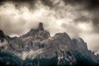 Credo sia la vetta Sass Maor facente parte delle Pale di San Martino, Trento