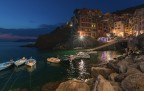 Riomaggiore in blu Riomaggiore in blu