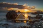 Tramonto.. Pontile di Antignano. Tramonto.. Pontile di Antignano.