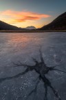 Frozen lake