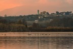 Tramonto su lago della Gherardesca Tramonto su lago della Gherardesca