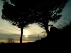 Tramonto sul colle Tramonto sul colle