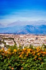 Moncalieri alla spalle e la vista su Torino e le Alpi Moncalieri alla spalle e la vista su Torino e le Alpi