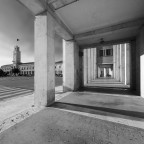 Latina, scorcio di Piazza del Popolo