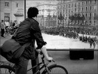 Trieste Piazza Unit - Nella gigantografia una riproduzione di una vecchia foto scattata in questo stesso luogo durante il corteo funebre dell'Arciduca Francesco Ferdinando d'Asburgo e della moglie, assassinati a Sarajevo il 28 giugno 1914. Consigli e critiche sempre ben accetti.