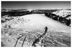 In salita verso il Monte Asolone 1520m. Massiccio del monte Grappa. Gennaio 2024