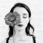 Woman with flower Woman with flower