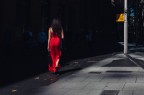 Woman in red