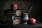 Vecchi libri e mele