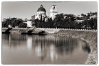 Vista verso la chiesa di San Giorgio in Braida dal Ponte Pietra. Verona, 2026
