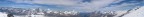 Panorama dalla cima del Breithorn Occidentale che copre tutte le alpi dal Monte Bianco al Monte Rosa