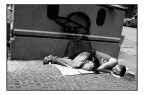 sleeping in the street sleeping in the street